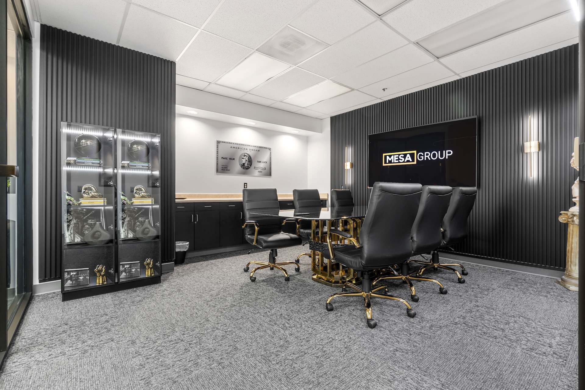 The Mesa Group Consulting boardroom in Bakersfield, California